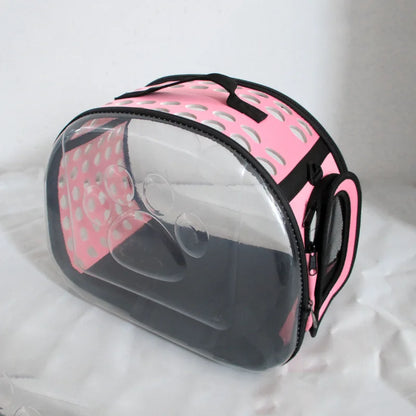 Transparent Pet Carrier Sling Bag for Cat Dog with Ventilation Foldable and Portable Large Capacity Cat Backpack Pet Carrier