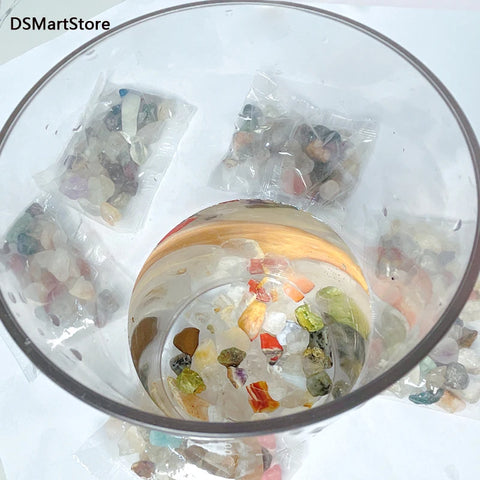 100g Natural Stones Mixed Crystal Material Crystal Gravel Stone Chips Ore Minerals Reiki Specimen Gemstones Aquarium Decoration