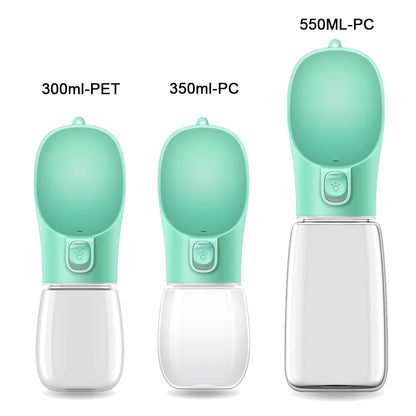 Portable Dog Water Bottle – Leakproof Travel Pet Dispenser (300ml / 350ml / 550ml)