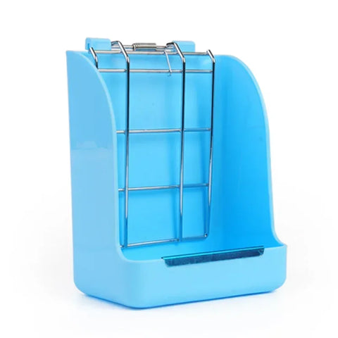 Rabbit Feeder Holder Hay Feeding Dispenser Container For Rabbit Guinea Pig Small Animals Hanging Cage Fixed Food Basin