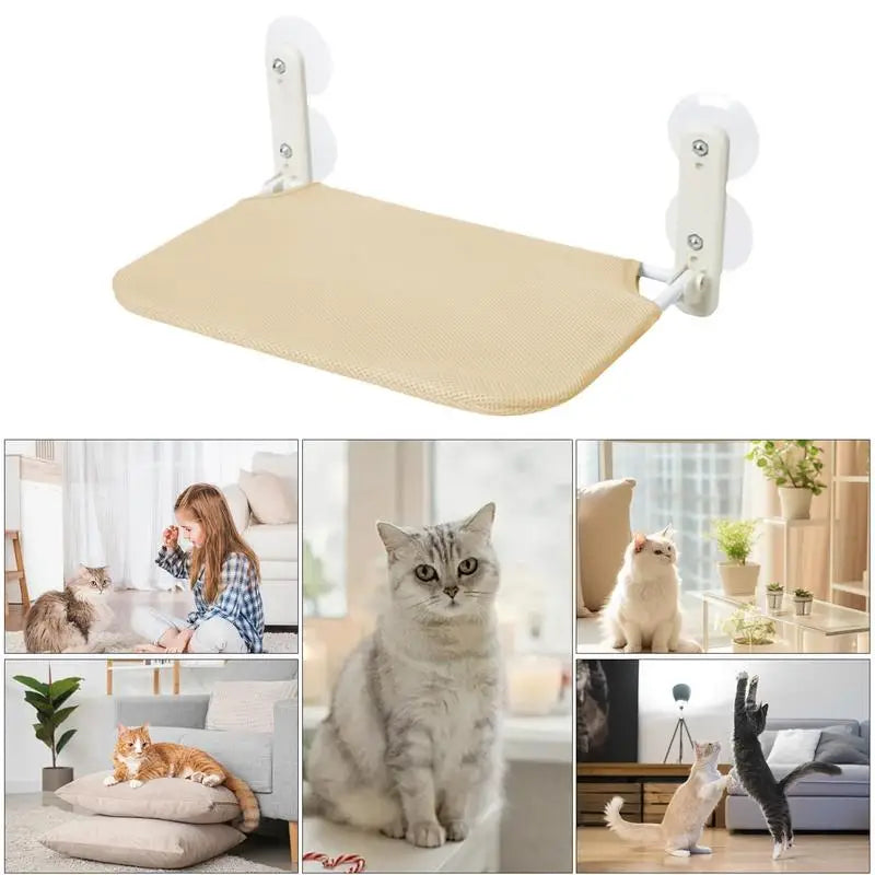 Suction Cup Cat Hammock Window Mounted Cat Seat Window Perch Cat Nest With Strong Suction Cups Holds Up To 27.5 Lbs Home Balcony