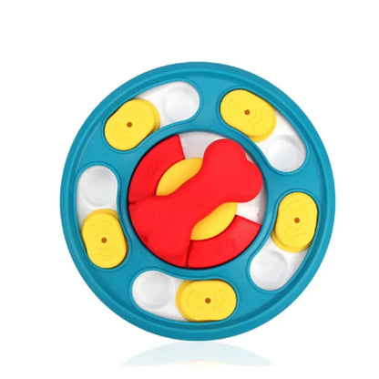 Dog Puzzle Toys Slow Feeder Interactive IQ Booster Food Dispenser for Puppies – Non-Slip Bowl Training Game for Dogs