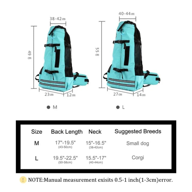 Breathable Pet Dog Carrier Bag for Large Dogs Golden Retriever Bulldog Backpack Adjustable Big Dog Travel Bags Pets Products