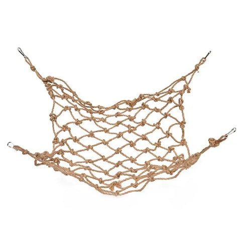 Parrot Hamster rabbit Climbing Net Bird Toy Swing Rope ladder Net Bird Stand Net Hammock With Hook Bird Hanging Climbing Chewing
