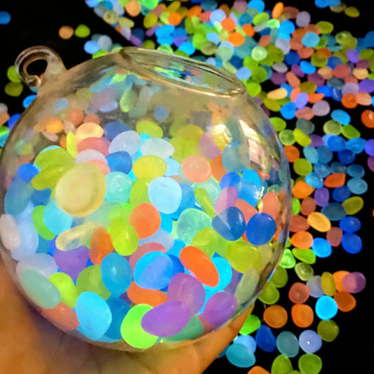 100 Pcs Luminous Rock, Stone Luminous Dark Garden Pebbles, Sidewalk Fish Tank Decoration, Aquariums, Fish Tanks loom