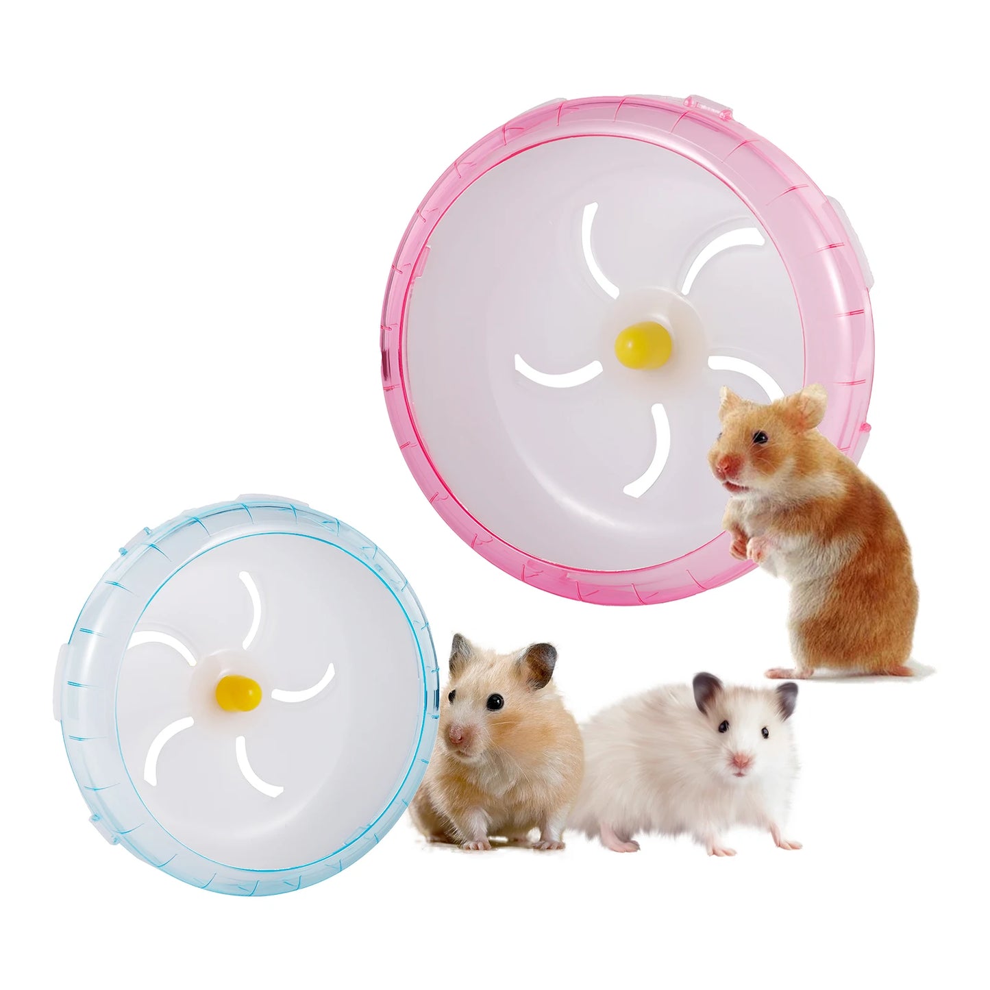 Hamster Running Disc Toy 3-Size Silent Small Pet Rotatory Jogging Wheel Small Pets Sports Wheel Toys Hamster Cage Accessories