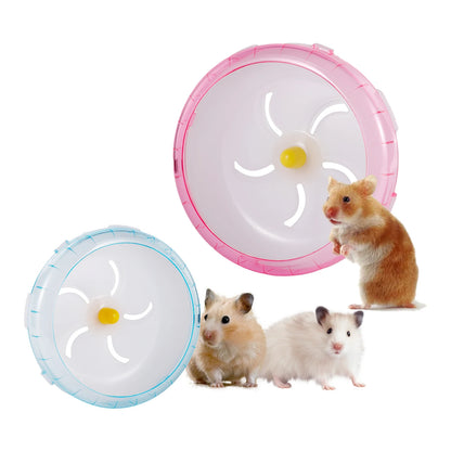 Hamster Running Disc Toy 3-Size Silent Small Pet Rotatory Jogging Wheel Small Pets Sports Wheel Toys Hamster Cage Accessories