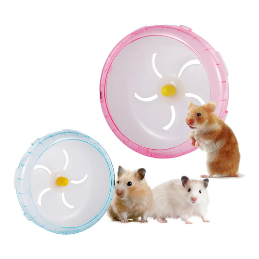 Hamster Running Disc Toy 3-Size Silent Small Pet Rotatory Jogging Wheel Small Pets Sports Wheel Toys Hamster Cage Accessories