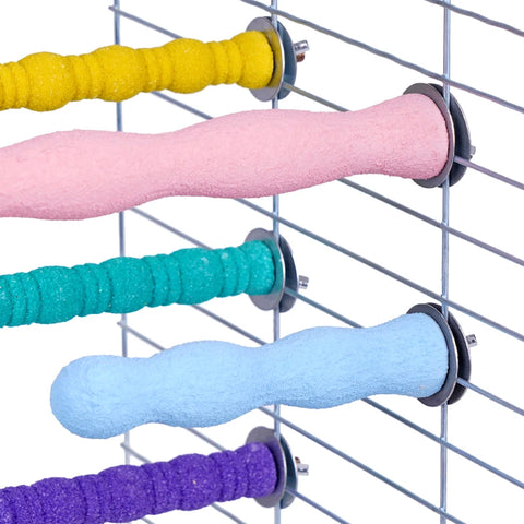 1Pc Parrot Perching Station Platform Pet Bird Molar Stick Grinding Bird Claw Cage Toy Pet Bird Supplies