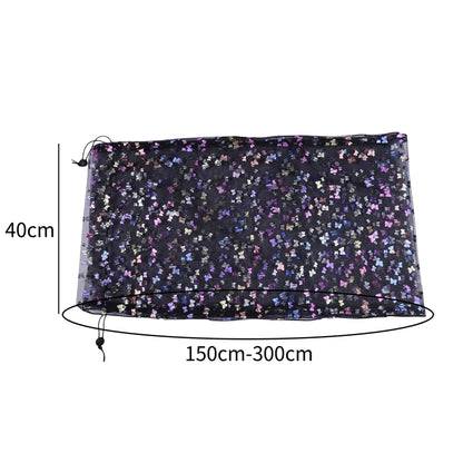 Bird Cage Cover Dustproof Birdseed Net Seed Catcher Nylon Mesh Birdseed Net Guard For Bird Cage Stars /Solid Color