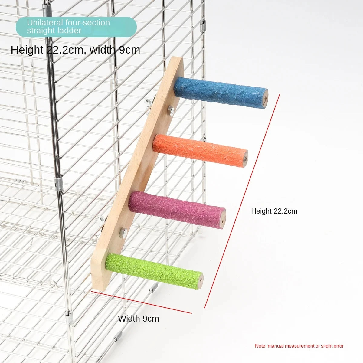 4/6/8 Step Bird Wood Climbing Ladder Pet Parrot Interactive Ladder Toy Fun Stick Climbing Toy Station Bar Birdcage Accessories