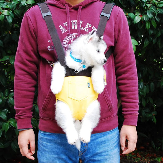 Outdoor Travel Pet Backpack Adjustable with Wide Shoulder Straps Hands-Free Breathable Portable Pet Backpack for Dogs Cats