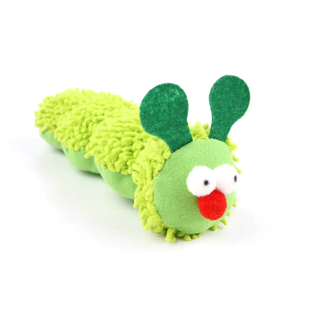 Cat Chew Toys Caterpillar Catnip Molar Toy – Silvervine Interactive Teaser for Cats, Mouth Cleaning Kitten Toy and Fun Pet Supplies Accessories