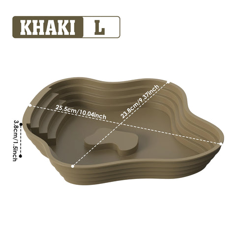 Turtle bathing basin, frog bathing basin, can also be used as food bowl and water basin, suitable for reptiles and amphibians