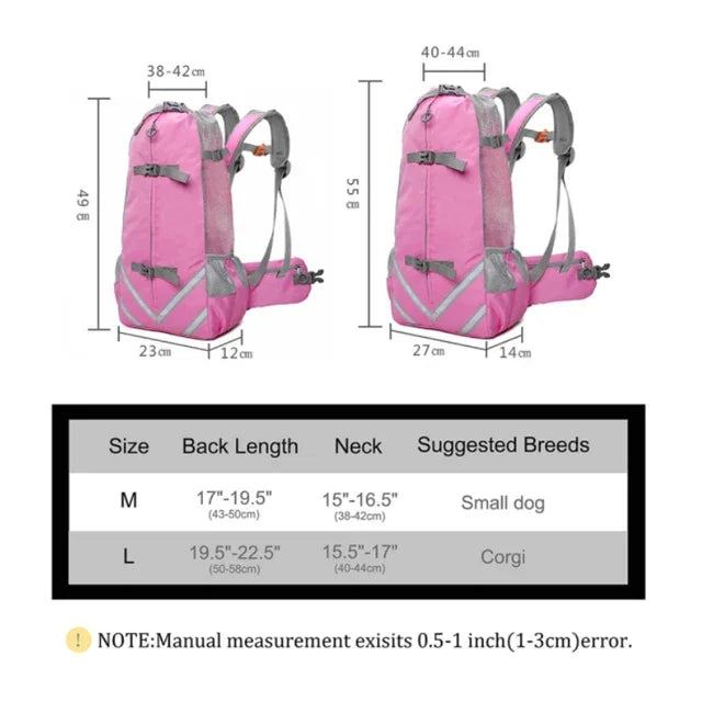 Breathable Pet Dog Carrier Bag for Large Dogs Golden Retriever Bulldog Backpack Adjustable Big Dog Travel Bags Pets Products