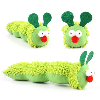 Cat Chew Toys Caterpillar Catnip Molar Toy – Silvervine Interactive Teaser for Cats, Mouth Cleaning Kitten Toy and Fun Pet Supplies Accessories