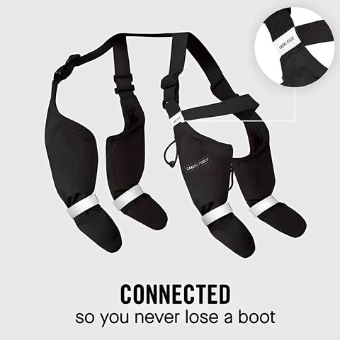 Waterproof Dog Booties with Suspenders and Anti Slip Soles Adjustable Leggings for Small Medium Large Dogs