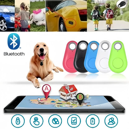 Mini GPS Tracker Bluetooth Anti Lost Device for Pets Wallet Keys Child Bag Two Way Positioning Smart Locator Shutter Control