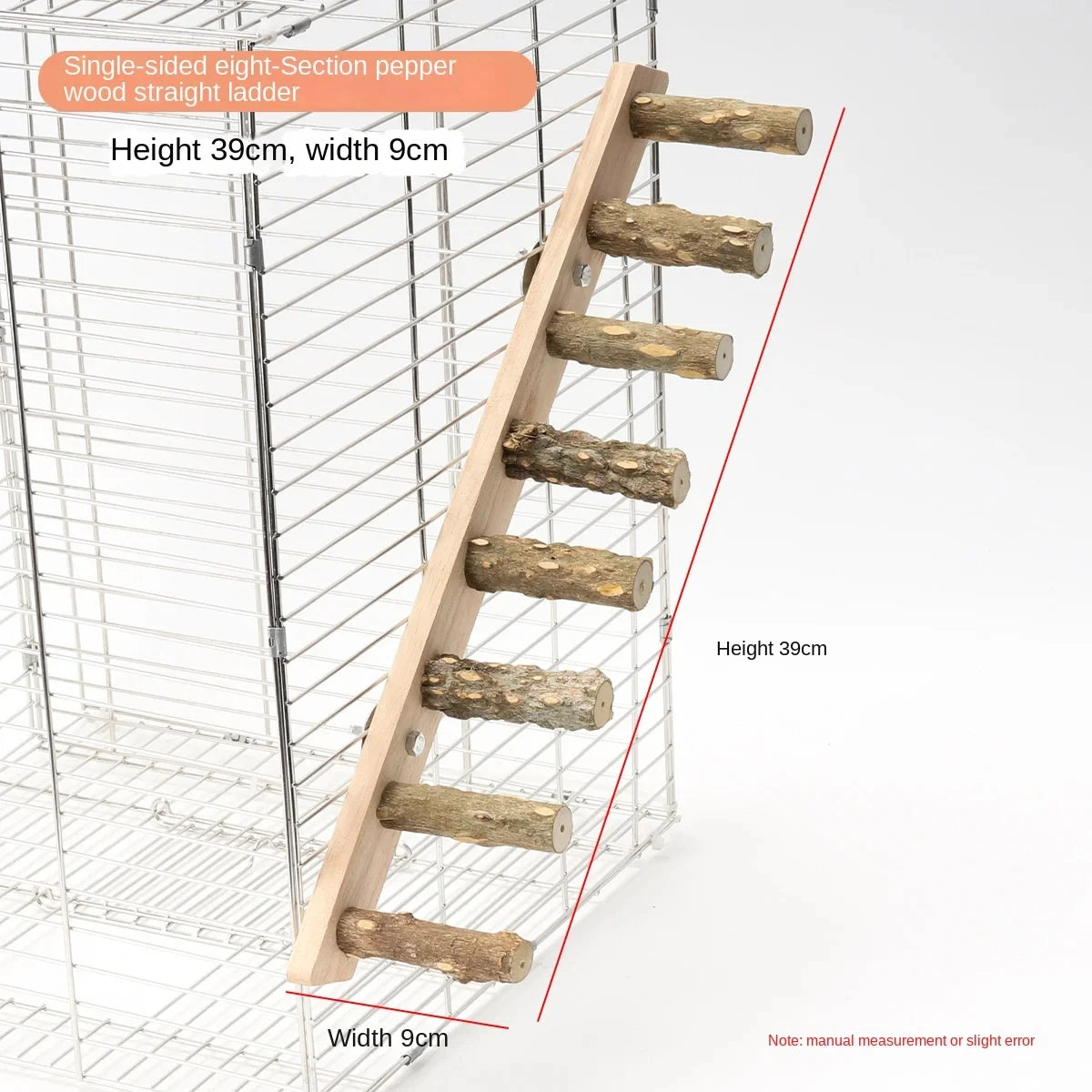 4/6/8 Step Bird Wood Climbing Ladder Pet Parrot Interactive Ladder Toy Fun Stick Climbing Toy Station Bar Birdcage Accessories