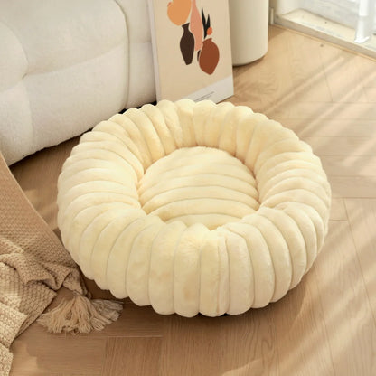 Round Pet Bed for Large Dog,  Winter Warm Cat Sofa Bed Washable Large Dog Bed All Seasons Available