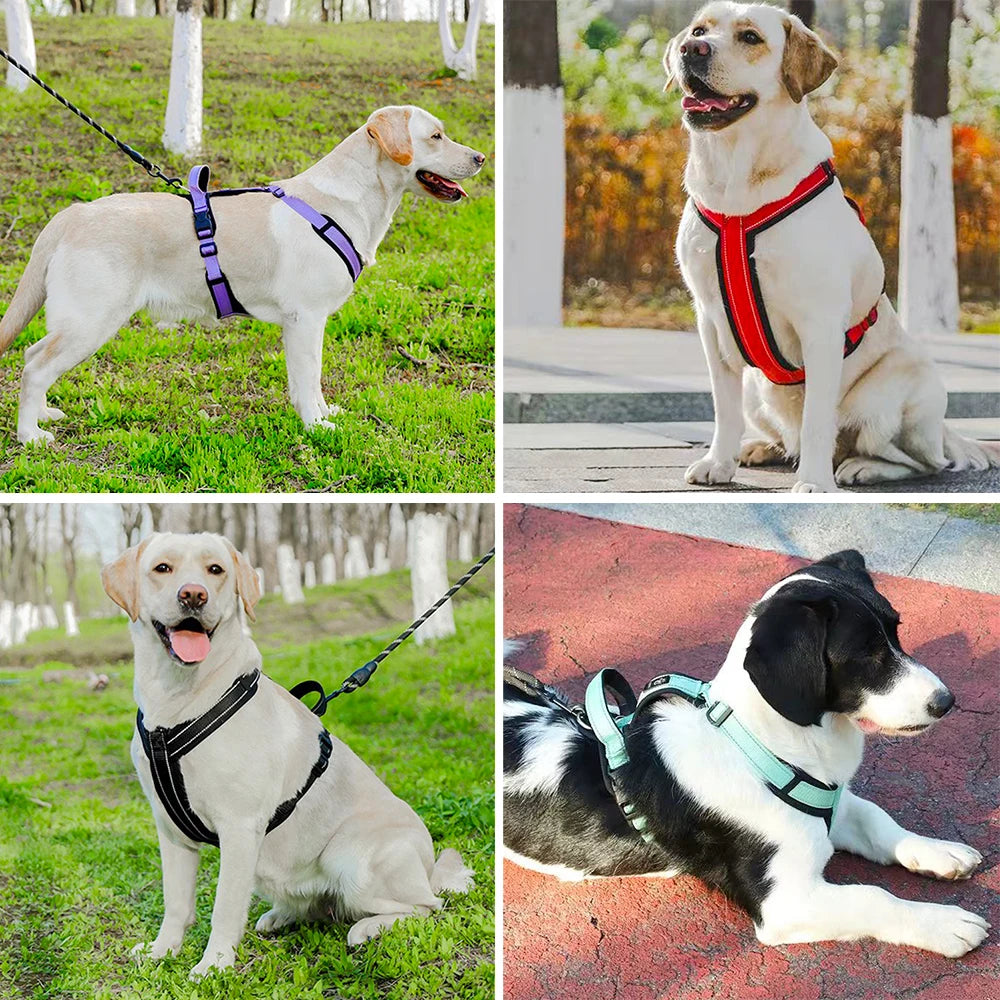 Reflective Puppy & Small Dog Vest Harness with Handle for Easy Control and Adjustable Chest Straps