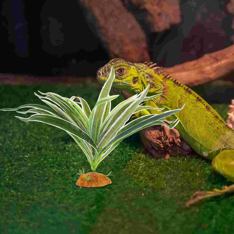 Reptile Plants Terrarium Vines Artificial Leaves Hide Gecko Tank Accessories Habitat Decorations Dragon Lizard Snake Geckos