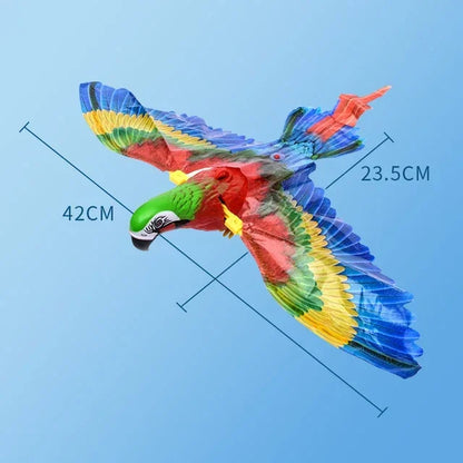 Simulation Bird Interactive Cat Toys Electric Hanging Eagle Flying Bird Cat Teasering Play Cat Stick Scratch Rope Toys