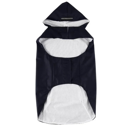 Dog Raincoat Medium Large Dogs Waterproof Hooded Jacket Rain Clothes with Reflective Stripe Outdoor Accessories