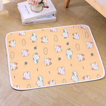 Pet Mat Cartoon Pattern Dog Bed for Large Dog Mat Summer Cooling Cat Bed Soft Breathable Puppy Mat for Dogs Accessories Cat Mat