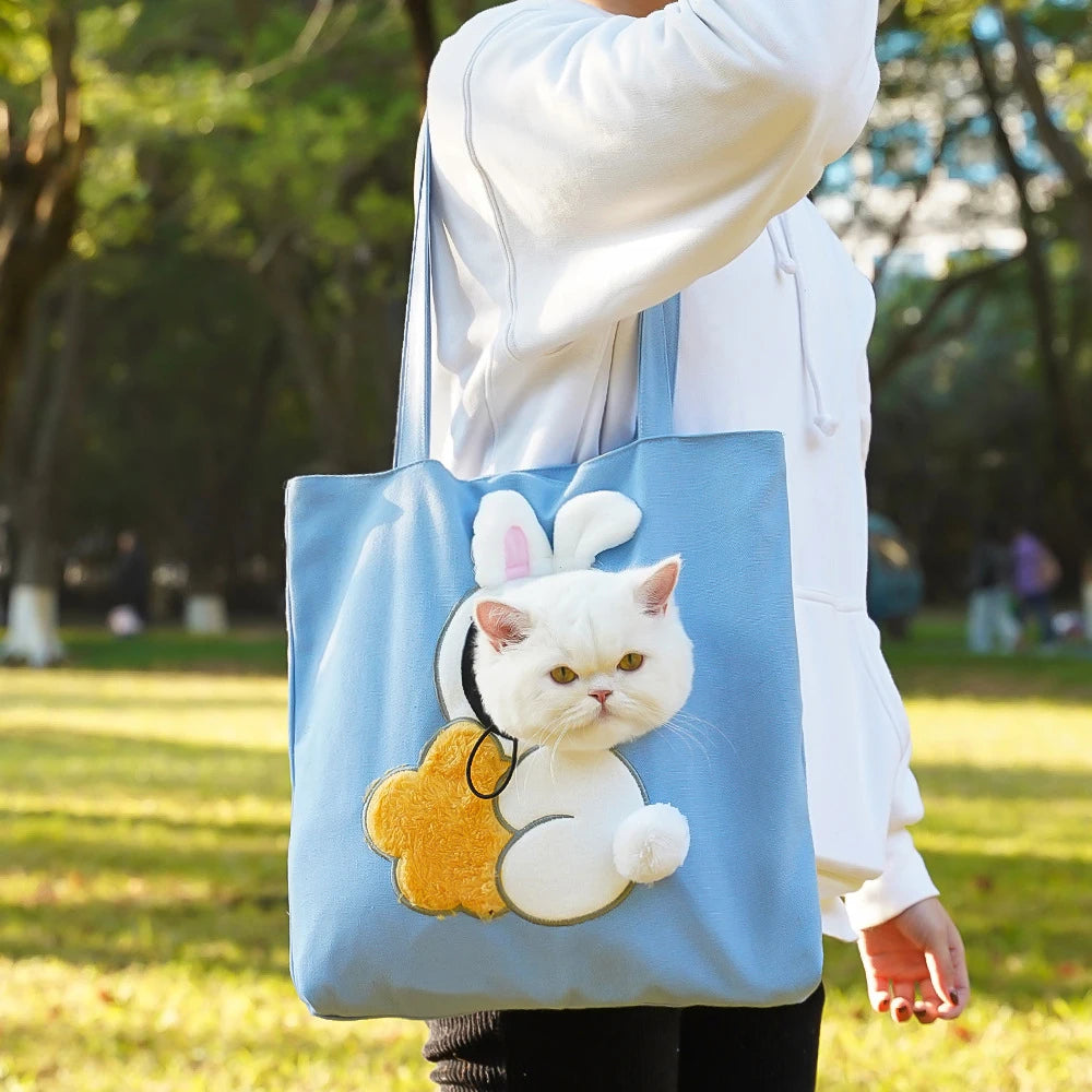 Cat Carrier Backpack Small Dogs Portable Pet Travel Bag Breathable Mesh Front Entry Bubble Window Pet Carrier Outdoor Hiking