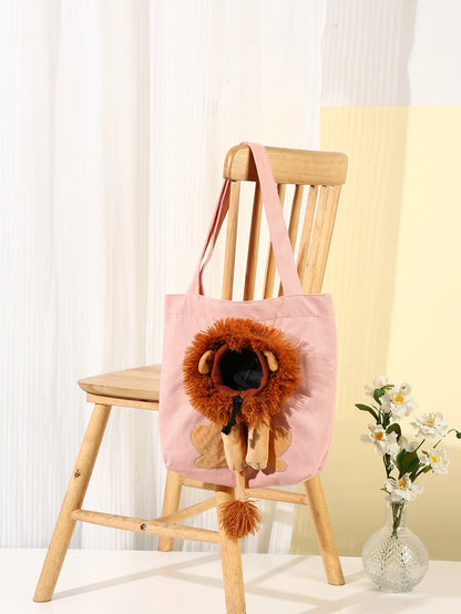 Waterproof Fabric Outdoor Cat Accessories Pet Travel Sling Carriers Handbag One Shoulder Canvas Pet Bag