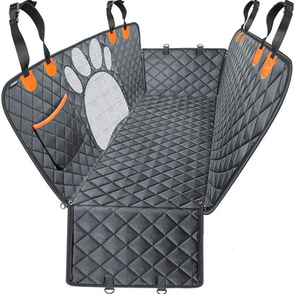 Dog Car Seat Cover for Back Seat 100% Waterproof Dog Car Hammock with Visual Mesh Window and Side Zipper Car Seat Protect