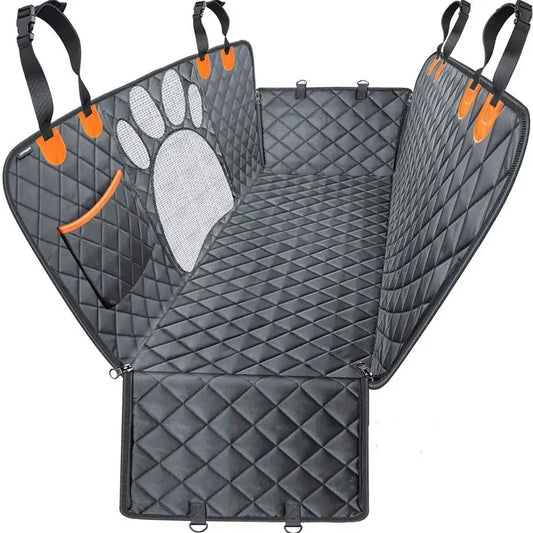 Dog Car Seat Cover for Back Seat 100% Waterproof Dog Car Hammock with Visual Mesh Window and Side Zipper Car Seat Protect