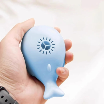 Interactive Cat Electric Ball Toy Simulated Whale Kitten Toy USB Dual Function Fan Teaser Supplies for Cats