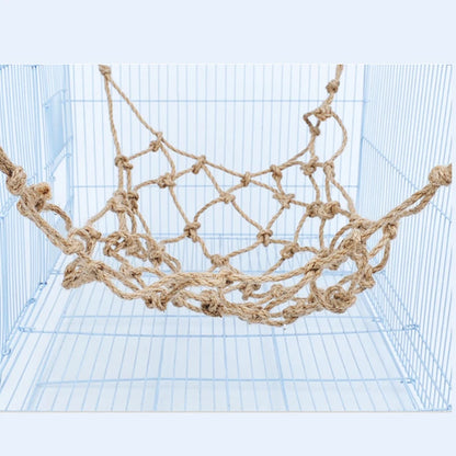 Parrot Hamster rabbit Climbing Net Bird Toy Swing Rope ladder Net Bird Stand Net Hammock With Hook Bird Hanging Climbing Chewing