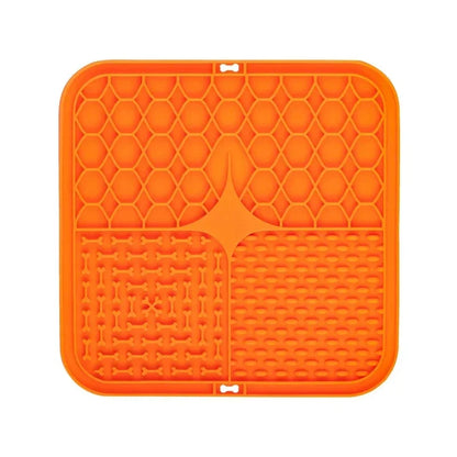 1PC Pet Licking Pad Slow Food Pad Dog Bowl Cat Pet Puppy Choke Proof Silicone Pet Slow Food Pad Cat And Dog Feeding Supplies
