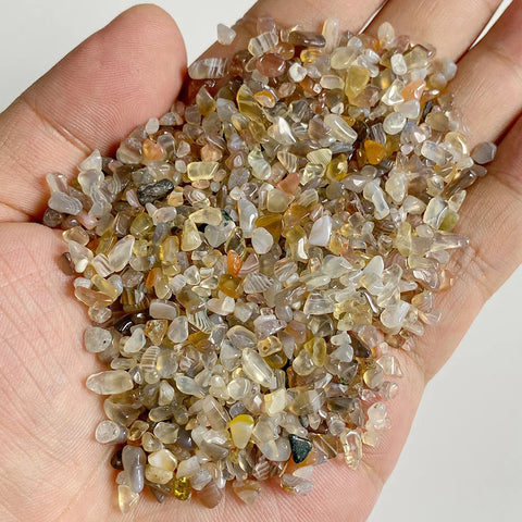 Natural Stone Gravel Crystal Chips 3-5mm Irregular Amethysts Quartz Reiki Healing Tumbled Stone for DIY Fish Tank Bonsai Decor