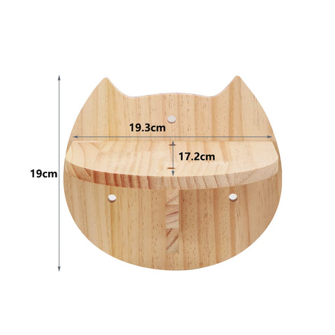 1pcCat Scratching Climbing Post Wall-mounted Cat Hammock Bed Pet Furniture Kitten Wall Shelf Set Cat Perch Wooden Cat Tree House