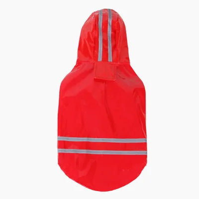Summer Outdoor Puppy Pet Rain Coat S-XL Hoody Waterproof Jackets PU Raincoat for Dogs Cats Apparel Clothes Wholesale