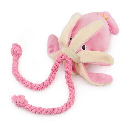Supet Octopus Plush Rope Toy for Small Pets – Bite-Resistant, Fun and Interactive, Suitable for Indoor and Outdoor Play