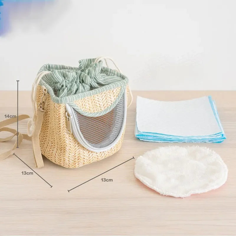 Parrot Cage Go Out with Straw Woven Peony Bird Small Pet Backpack Portable Breathable Outer Cage Bird Supplies Bird Cages