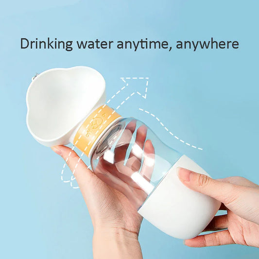 Dog Water Bottle For Outdoor Use Portable Companion Cup Plastic Water Bottle Dog Walking Water Feeding Dog Accessories Outdoor