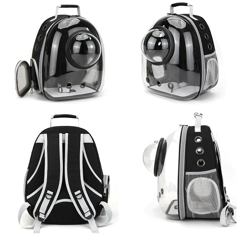 Premium Transparent Breathable Space Capsule Backpack Lightweight Portable Soft Carrier Bag for Dogs Travel Outdoor