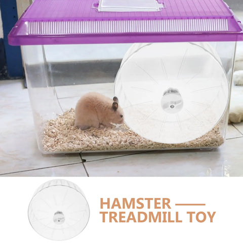 Hamster Running Wheel Silent Chinchilla Large Guinea Pig Toys Small Animal Machine Exerciser Double Bearing