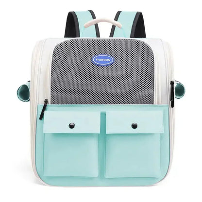 Adjustable Strap Pet Carrying Bag Foldable Cat Backpack for Outdoor Travel Ventilation Large Capacity Cat Carrier Backpack