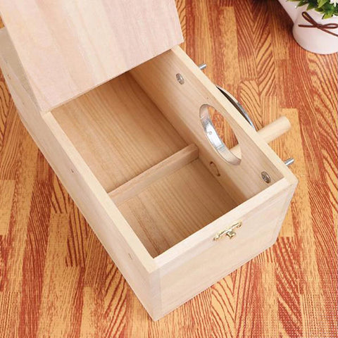 Wood Bird House Nest Birds Breeding Box Pet Bird House Nest Bird Parrot Breeding Cages Pet Accessories Home Balcony Decoration