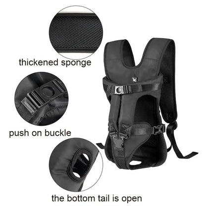 Adjustable Pet Front Backpacks Breathable Hands Free Dog Carrier Backpacks Puppy Carring Bags Oxford Dog Outgoing Bag Outdoor