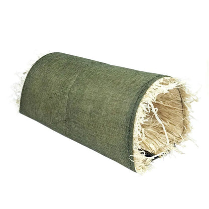 Rabbit Hideaway Toy Grass Straw Bunny Toy Tunnel Hamster Accessories for Guineapig Chinchilla Ferret Rats Rodent Animal Pet Cage