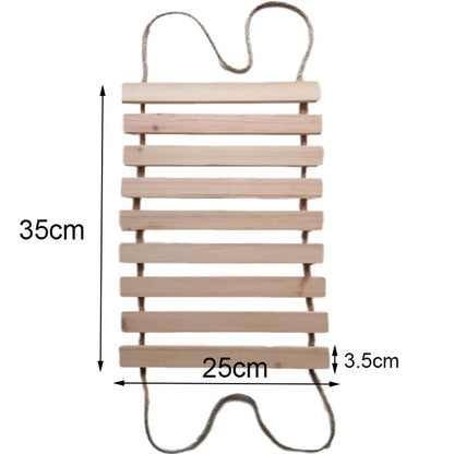 Toys Wall-mounted Activity Cat Wood Sisal Scratcher Climber Furniture Cat Bridge Rope Steps Kitten Ladder Kitten Post Wall