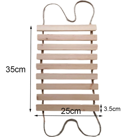Toys Wall-mounted Activity Cat Wood Sisal Scratcher Climber Furniture Cat Bridge Rope Steps Kitten Ladder Kitten Post Wall